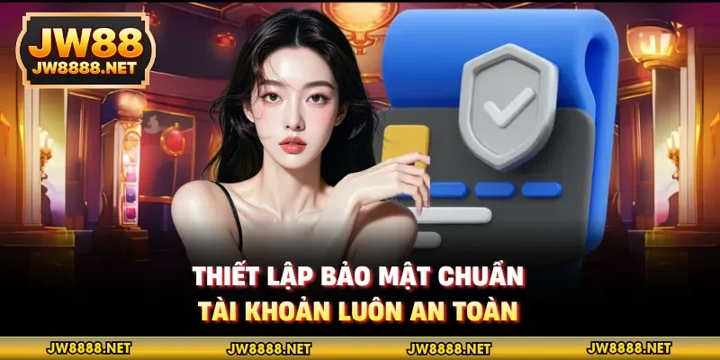 Thiết lập bảo mật chuẩn, tài khoản luôn an toàn